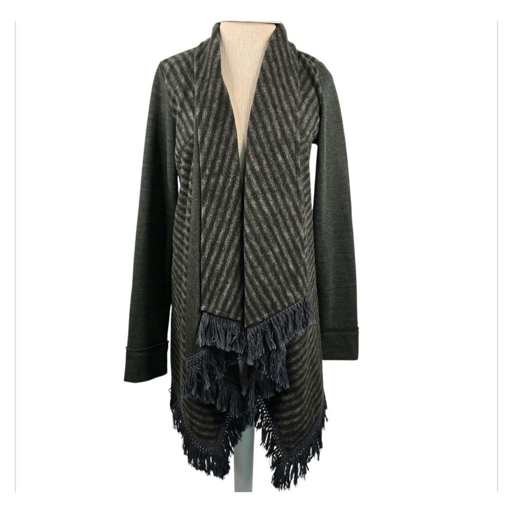 Anthropologie Saturday Sunday Cardigan Women's SZ M Green Angora Boho Cozy Layer